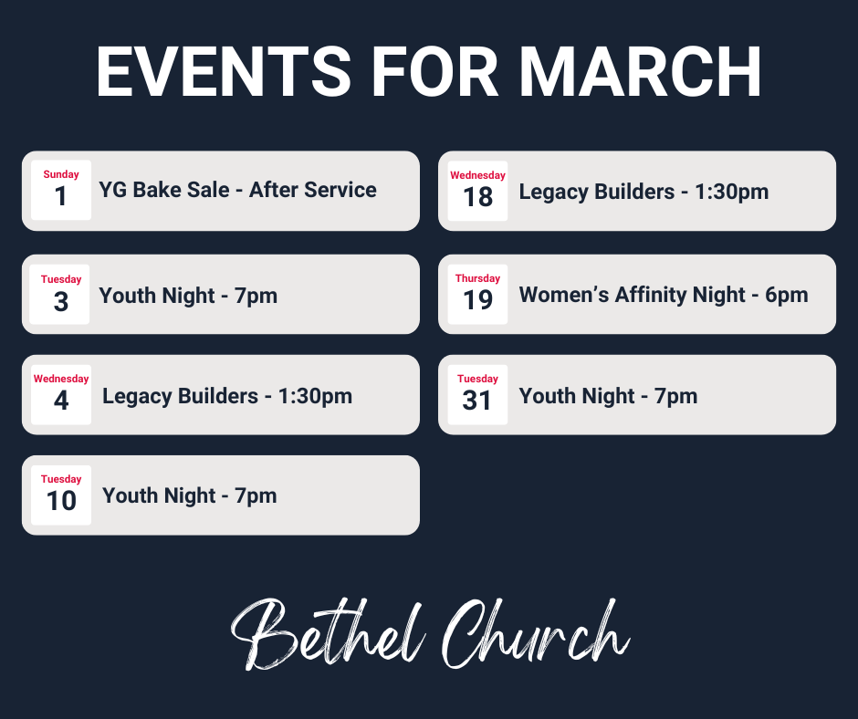 March Events 2026