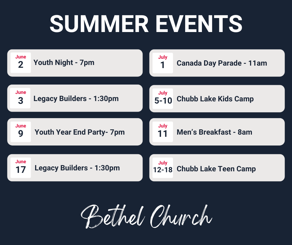 Summer Events 2026